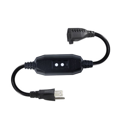 GFCI NEMA 515P To 515R AC Power Cord for PC Laptop Cable 4 Ft Black Extension Wire (Кабель питания для ноутбуков и компьютеров с переменным током)