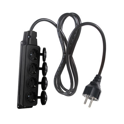 Europe Schuko Cords Adapter Type F Plug Cable Кабельный разъем 4x розетки Eu Расширительный кабель