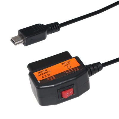 Кабель для зарядки OBD2 12 В - 5 В с переключателем для видеорегистратора