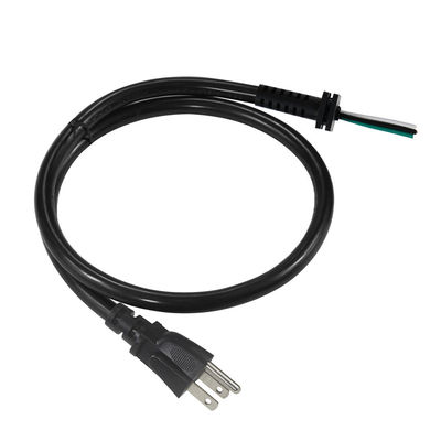 Шнур питания NEMA 5-15P - SR с 3 контактами, 18-14AWG, черный