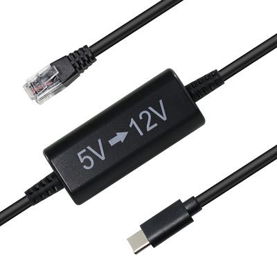 USB-C в RJ45 кабель для впрыска питания -5V до 12V Step-Up Ethernet адаптер для IP-камеры, точки доступа, устройства IoT