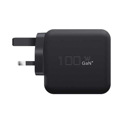 Настенное зарядное устройство UK / EU с 2-контактным разъемом и портом USB-C, адаптер питания мощностью 100 Вт для ноутбука/планшета/телефона