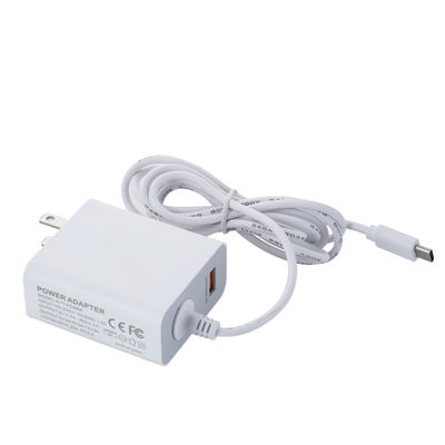 Зарядное устройство для розетки USB-C 60 Вт с фиксированным кабелем, высокоскоростной адаптер питания Type-C для смартфонов, планшетов и ноутбуков