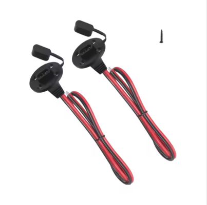 Разъем SAE, боковой порт, панельное крепление, с пылезащитной крышкой