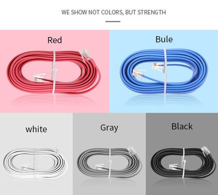RJ9 RJ11 RJ12 Черная телефонная линия кабель спиральный телефонный шнур 24AWG 350MHz