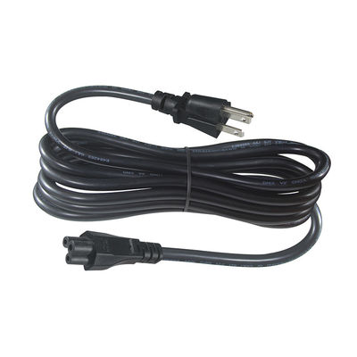 IEC5 Женский конец 3-проходного кабеля переменного тока 14AWG NEMA 5-15P Вставка в розетку IEC 320 C5
