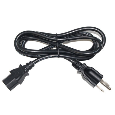 Универсальный NEMA 5-15P до IEC C13 Кабель питания 10A 250V UL Сертифицирован для компьютеров/серверов/медицинского оборудования