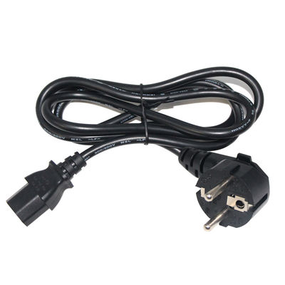 2 штифта переменного тока Европейские кабели питания с разъемом IEC C13