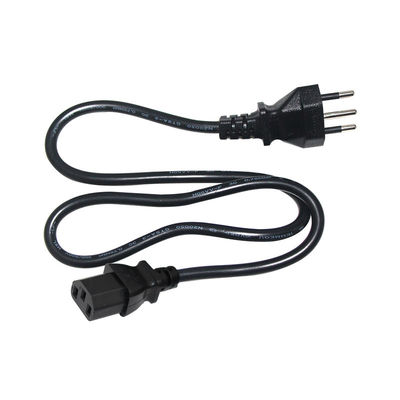 Бразильский трехконтактный шнур питания, разъем IEC C13, 10A 250V