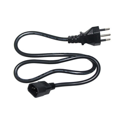 Бразильский трехконтактный шнур питания, разъем IEC C13, 10A 250V