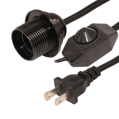 16AWG US Кабель питания 2Пронг Соляная лампа Электропровод с E12 E14 E26 E27