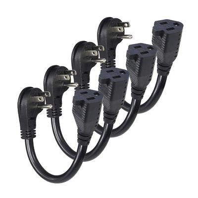 NEMA 5-15P до 5-15R Кабель питания 1FT 2FT для питания ПК