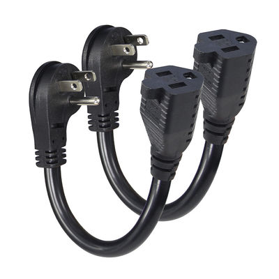 NEMA 5-15P до 5-15R Кабель питания 1FT 2FT для питания ПК