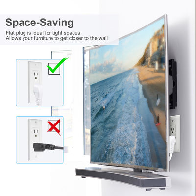 NEMA 5-15P до 5-15R Кабель питания 1FT 2FT для питания ПК
