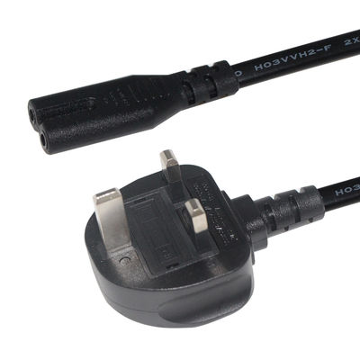 Кабель питания UK Plug to IEC C7, 1.5 м, чистая медь, черный