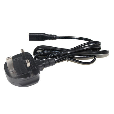 Кабель питания UK Plug to IEC C7, 1.5 м, чистая медь, черный