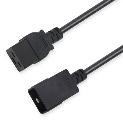ПВХ куртка 3Pin Plug C19 C20 Электрический кабель питания