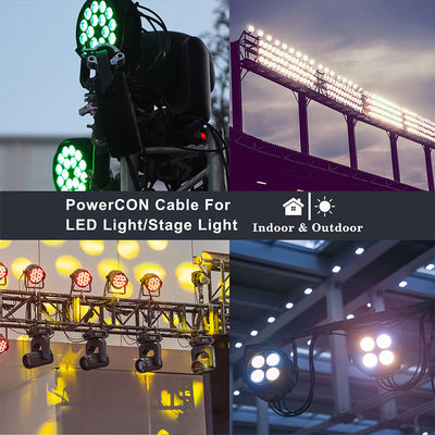 NEMA 5-15P к NAC3FCA 10A/15A Американский кабель питания AC 14AWG NEMA5-15P к PowerCon NAC3FCA для светодиодного экрана