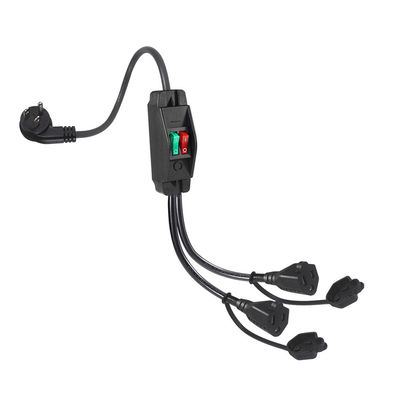 2ft NEMA 5-15P до 2 NEMA 5-15R Power Splitter Cord с переключателем