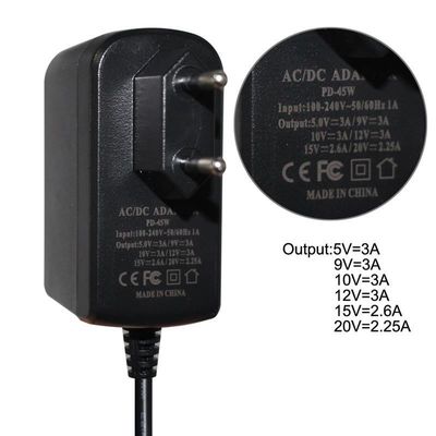 ПВХ куртка 18W 36W 12V адаптер настенный USB-C 9V 3A 5V 3A источник питания ноутбук типа c зарядка