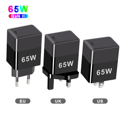 Защита от короткого замыкания 65W GaN зарядное устройство с QC4.0 PD и USB C портами EU/US/UK