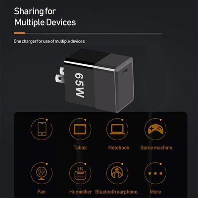 Защита от короткого замыкания 65W GaN зарядное устройство с QC4.0 PD и USB C портами EU/US/UK