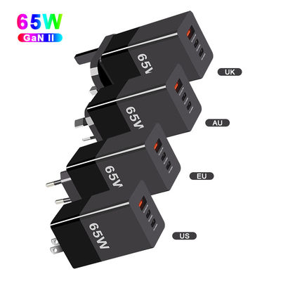 Быстрое зарядное устройство 65 Вт GaN USB-C с PPS и тремя портами