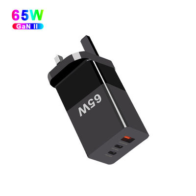 Быстрое зарядное устройство 65 Вт GaN USB-C с PPS и тремя портами
