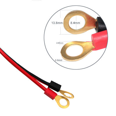10A 2 Pin SAE зарядное устройство для терминала Eyelet Солнечный кабель 2ft низкое напряжение