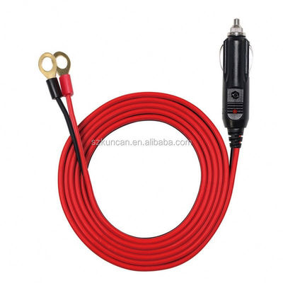 1M Spt-2 12V 24V солнечный кабель сигаретный зажигалка для автомобилей мужской адаптер к 2 кольцевому терминалу