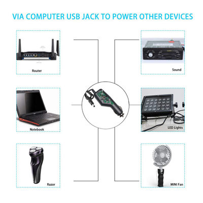 12VDC 24VDC Авто сигаретный зажигалка к DC Jack 2,1 мм сигаретный кабель питания