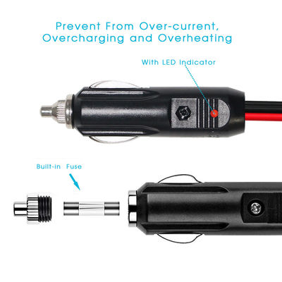 RoHS 24V 2468 18AWG с 2 в 1 автомобильным сигаретным зажигалкой