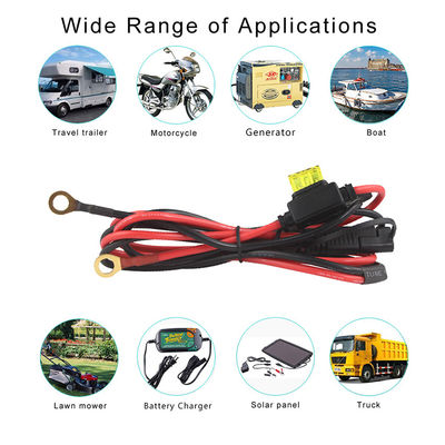 2468 20AWG SAE 2 Pin расширительный кабель с проволокой глазки ложки на заказ