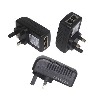 DC соединитель 2 RJ45 порты POE инжектор питания 24V 1a Для IP камеры
