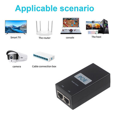 10/100/1000Mbps 12V 24V 48V Пассивный Poe Injector IP Камера Poe Injector