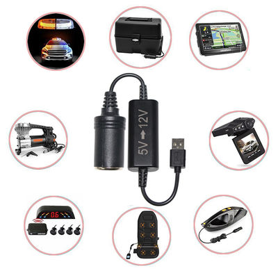 USB к сигаре женский разъем 5v к 12v USB преобразователь OEM / ODM доступен