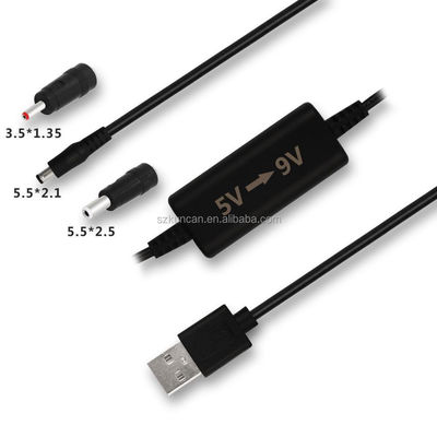 Стандартный черный 5V до 9V 12V кабель 2464 24AWG / 2C для камеры