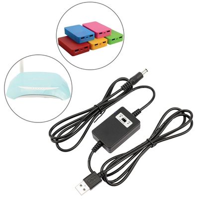 Выходной ток 2A 1,5 м USB A из мужского в DC5521 Преобразователь 12V DC в 5V / 9V / 12V Step Up кабель