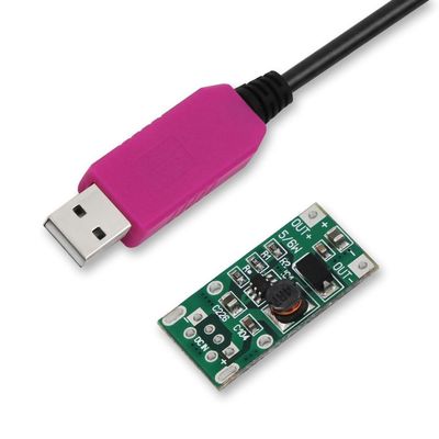 Белый 3A 2.1mm 5 Вт до 9 Вт USB конвертер для кабеля напряжения USB