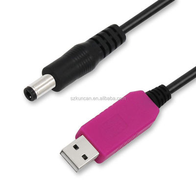 Белый 3A 2.1mm 5 Вт до 9 Вт USB конвертер для кабеля напряжения USB
