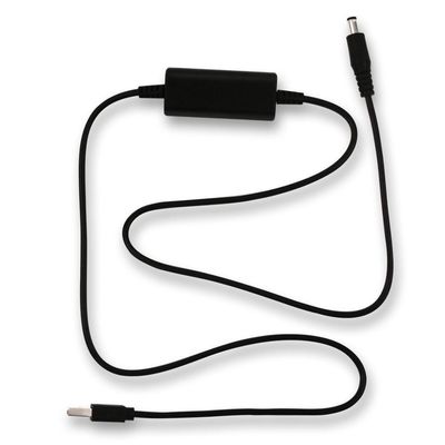 USB 2.0 подключатель к DC Jack Мужчина Buck DC Power 5V до 12V Step Up Converter Cable Set Стандартный тип Белый/Черный