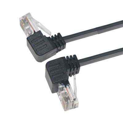 Кабель с прямым углом RJ45 Cat6 1-10 м защищенный ПВХ