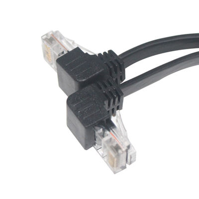 Кабель с прямым углом RJ45 Cat6 1-10 м защищенный ПВХ