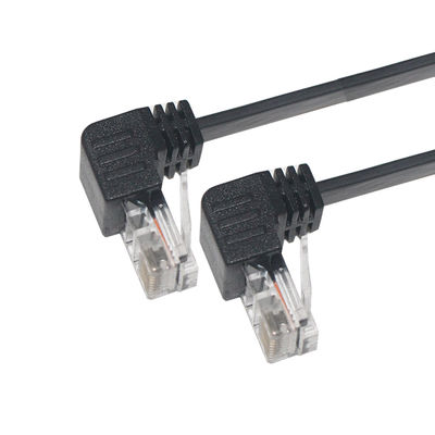 Кабель с прямым углом RJ45 Cat6 1-10 м защищенный ПВХ
