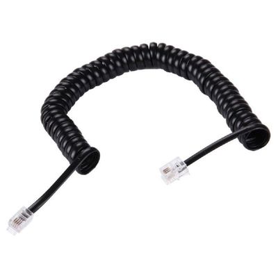Телефонный кабель RJ11 24AWG, оболочка из ПВХ, 1 м, 1,5 м, черный, белый