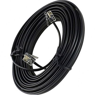 Телефонный кабель RJ11 24AWG, оболочка из ПВХ, 1 м, 1,5 м, черный, белый