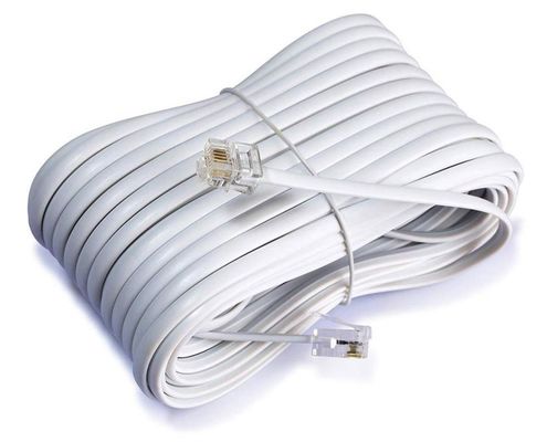 Телефонный кабель RJ14 16 МГц, витой шнур для телефонной трубки, 24-30AWG