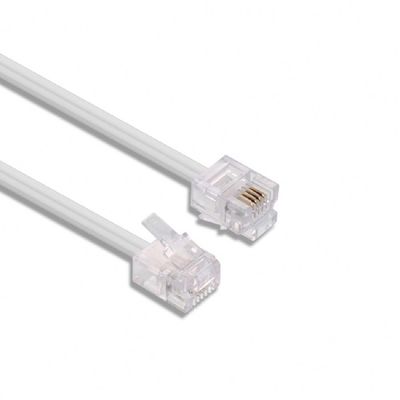 Телефонный кабель RJ14 16 МГц, витой шнур для телефонной трубки, 24-30AWG