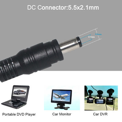 USB A мужской на DC5521 бочковый разъединительный кабель 1 м ПВХ куртка