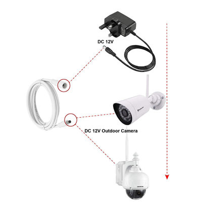 Настраиваемый кабель питания от мужчины до женщины с разъемом Jack Socket